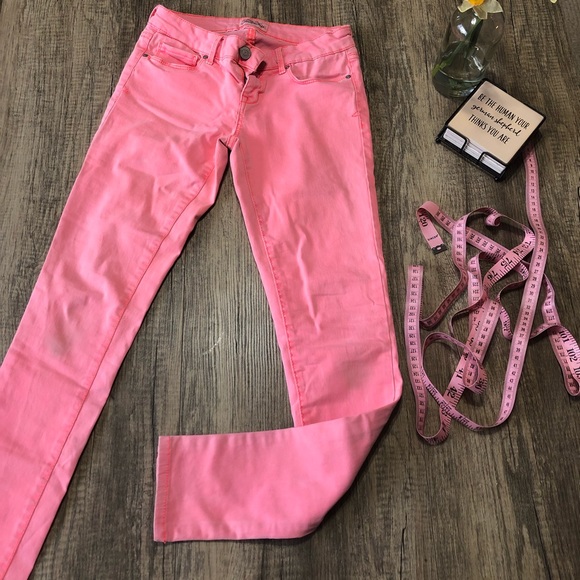 Aeropostale neon pink jeggings - Picture 1 of 8